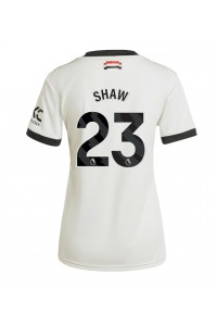 Fotbalové Dres Manchester United Luke Shaw #23 Dámské Třetí Oblečení 2024-25 Krátký Rukáv